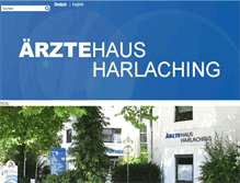 Tablet Screenshot of aerztehaus-harlaching.de